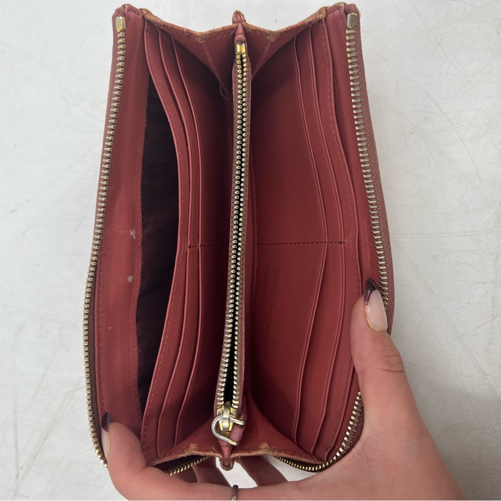 Miu Miu Croc Embossed Zip Wallet - image 8